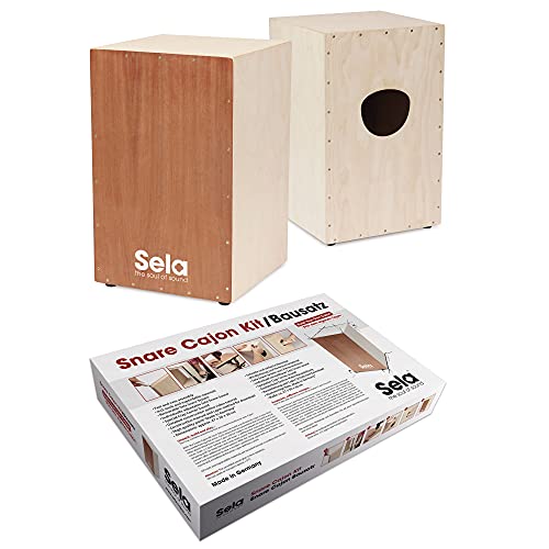 Sela SE 001 Snare Cajon Bausatz zum selber bauen, Drum Box mit Sela Snare System, Cajon Schule , Made in Germany