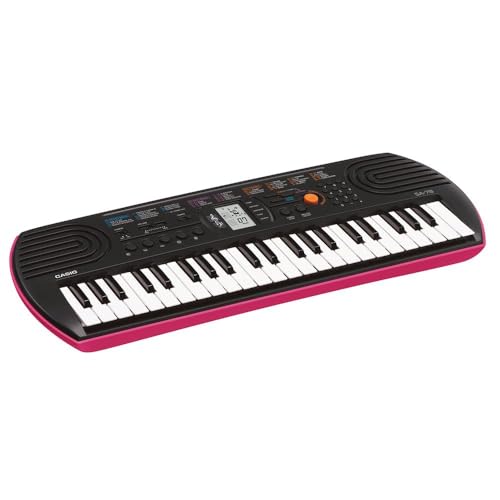 Casio SA-78 Mini-Keyboard 44 Tasten, schwarz pink