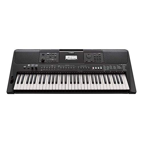 Yamaha PSR-E463 Keyboard, schwarz – Keyboard für ambitionierte Einsteiger mit 61-Tasten & unterschiedlichen Musikstilen – Tragbares Digital Keyboard zum Lernen